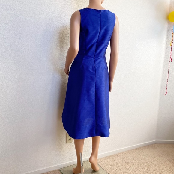 Alfred Sung Royal Blue High-Low Formal Dress - Picture 7 of 15